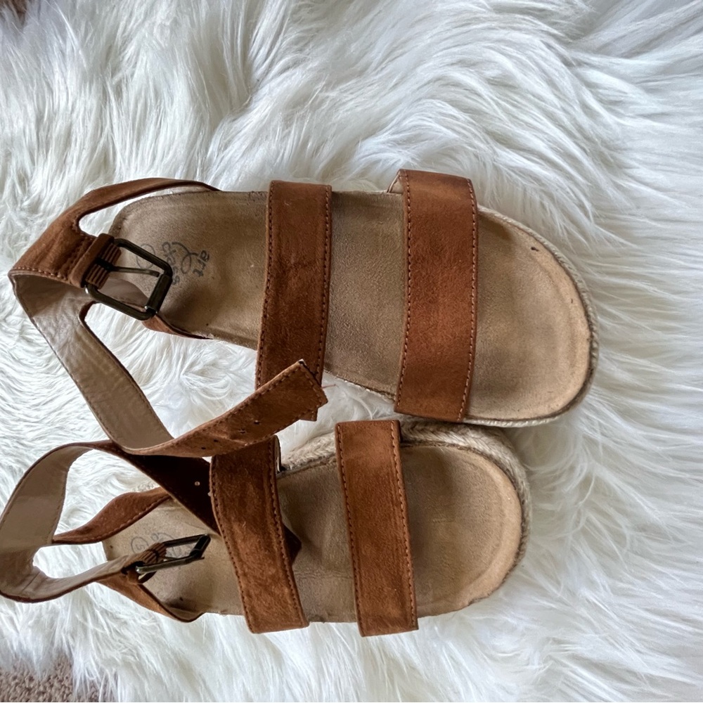 Art Class Tan Leather Kids Sandals